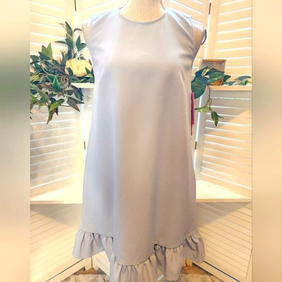 LDT BY ALEX + MICHAEL SLEEVELESS FLOUNCE MINIDRESS SIZE 4 RETAIL $250 - Picture 2 of 10